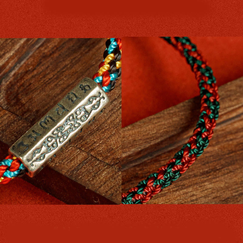 KarmaRipple's Red String Black String Six True Words 925 Sterling Silver Fortune Bracelet p12