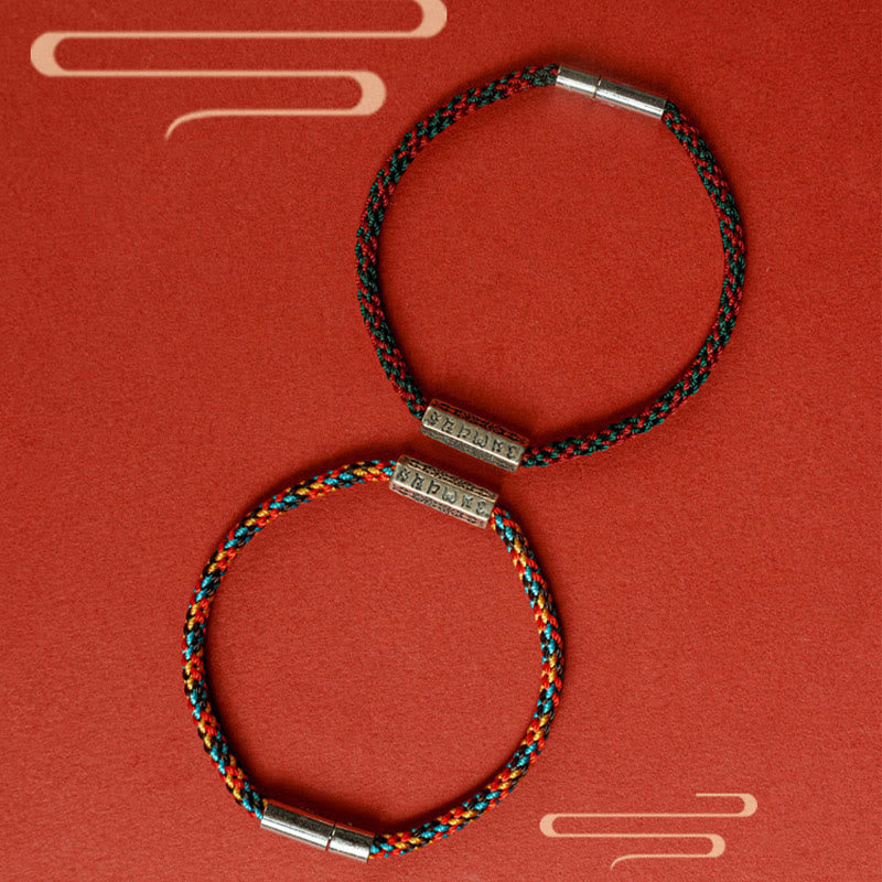 KarmaRipple's Red String Black String Six True Words 925 Sterling Silver Fortune Bracelet p17