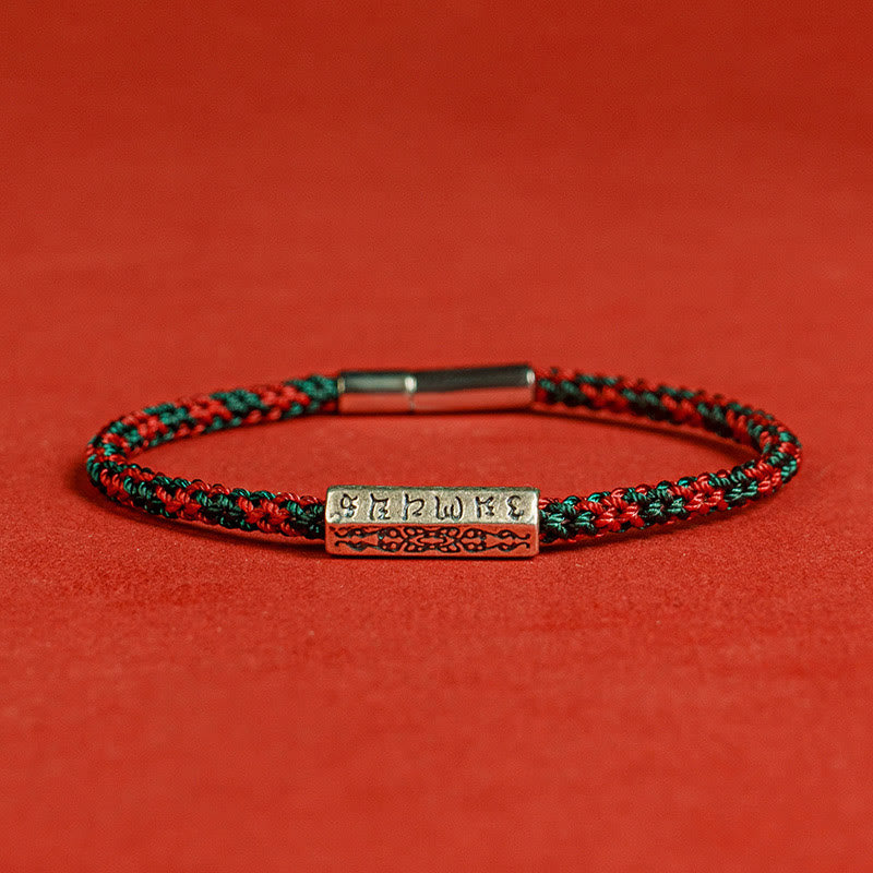 KarmaRipple's Red String Black String Six True Words 925 Sterling Silver Fortune Bracelet p28
