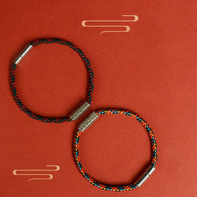 KarmaRipple's Red String Black String Six True Words 925 Sterling Silver Fortune Bracelet p19