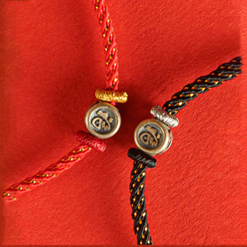 KarmaRipple's Woven String 925 Sterling Silver Fu Character Faith Bracelet p12