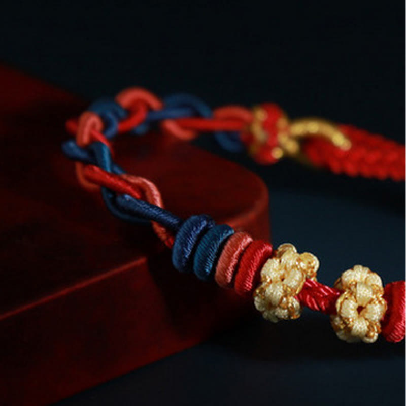 KarmaRipple's String Four Srand Peach Blossom Connection Bracelet p4