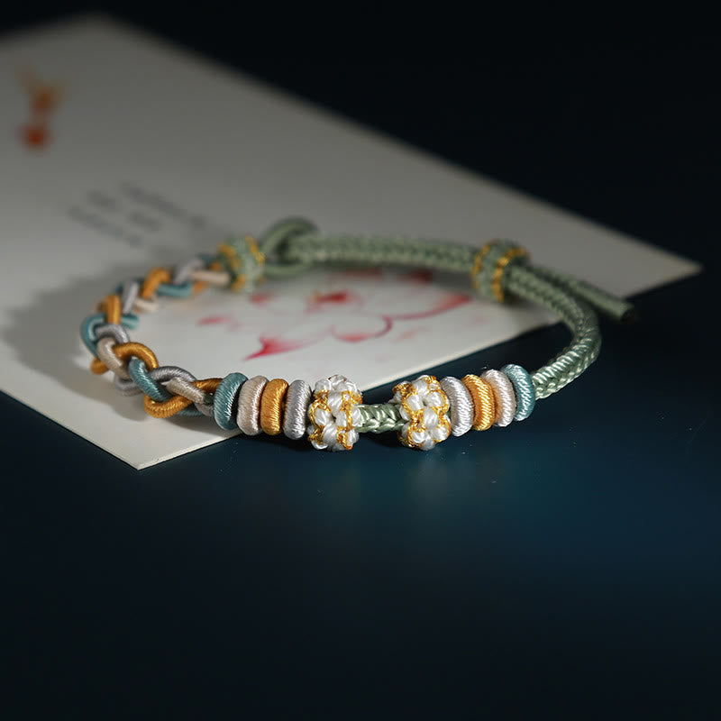 KarmaRipple's String Four Srand Peach Blossom Connection Bracelet p9