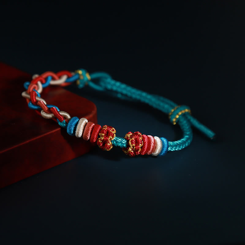 KarmaRipple's String Four Srand Peach Blossom Connection Bracelet p2
