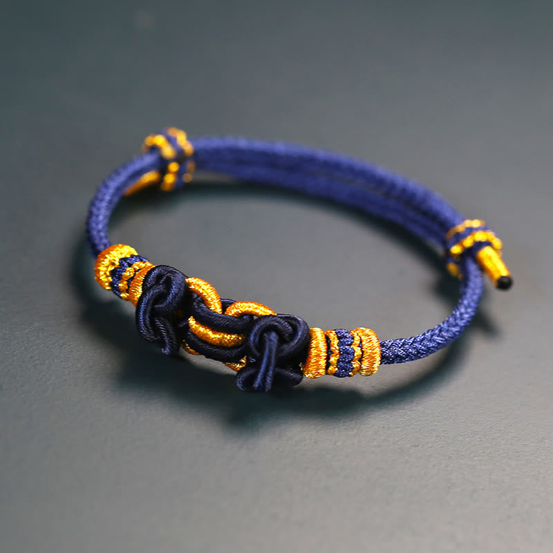 KarmaRipple's Red String Saddle Weave Strength Bracelet p2