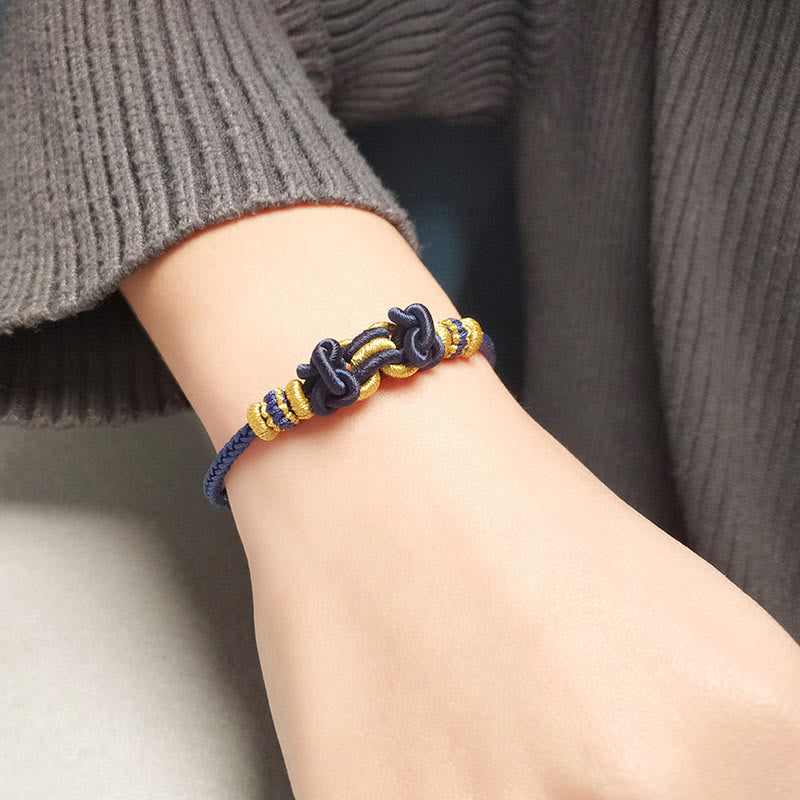 KarmaRipple's Red String Saddle Weave Strength Bracelet p14