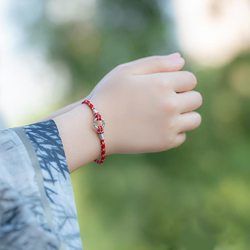 KarmaRipple's Red String 925 Sterling Silver Safe Fortune Bracelet p9