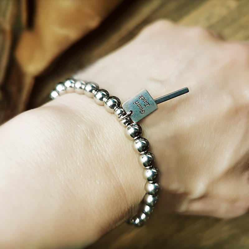 KarmaRipple's Titanium Steel Good Fortune Balance Bracelet p10