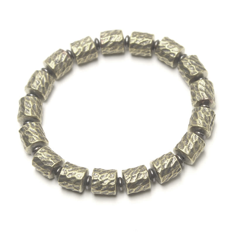 KarmaRipple's Bronze Meteorite Crater Pattern Fortune Bracelet p10