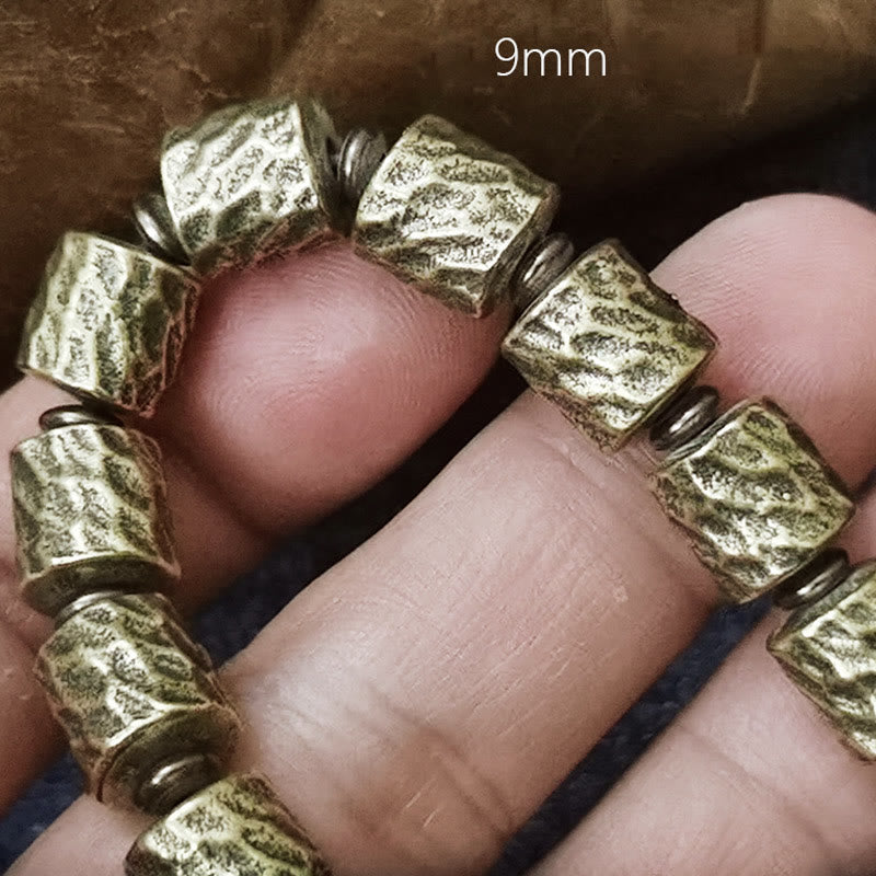 KarmaRipple's Bronze Meteorite Crater Pattern Fortune Bracelet p3