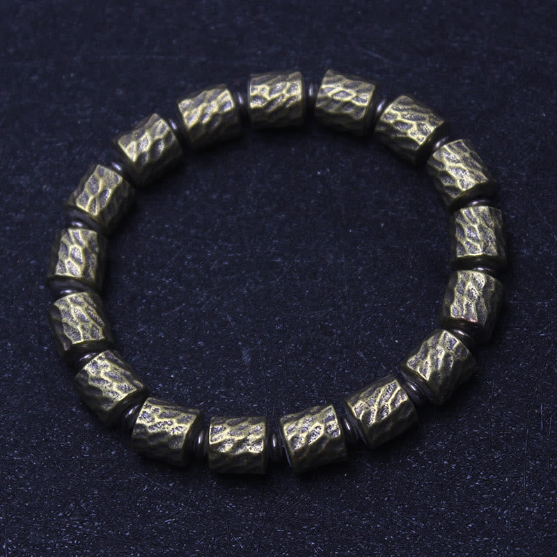 KarmaRipple's Bronze Meteorite Crater Pattern Fortune Bracelet p12