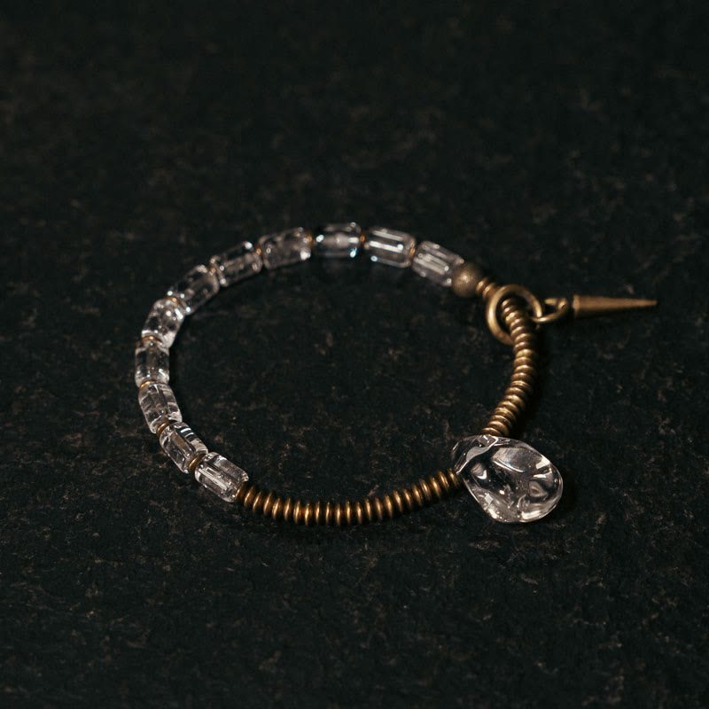 KarmaRipple's Bronze Ivory Gemstone Fortune Bracelet p2