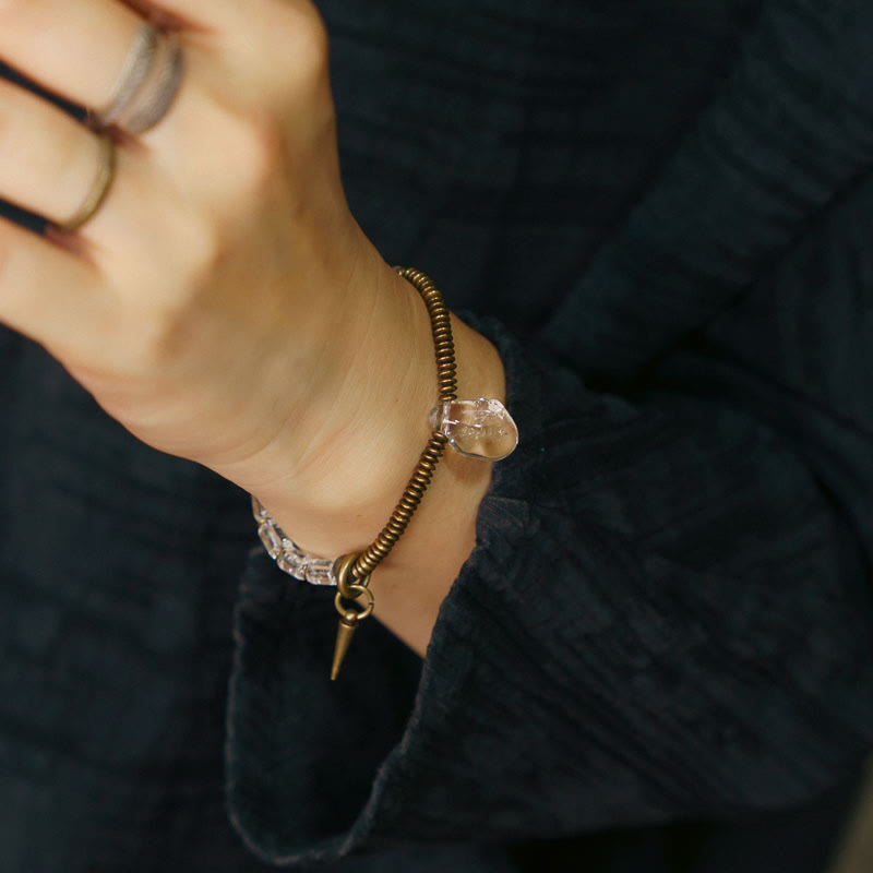 KarmaRipple's Bronze Ivory Gemstone Fortune Bracelet p9