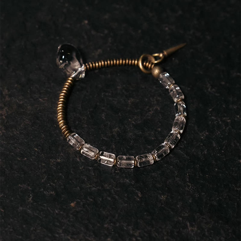 KarmaRipple's Bronze Ivory Gemstone Fortune Bracelet p1
