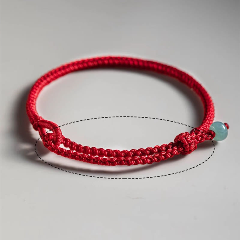 KarmaRipple's Red String Jade Connection Bracelet p8