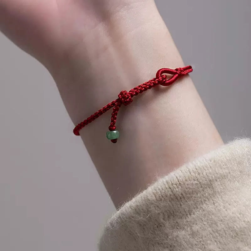 KarmaRipple's Red String Jade Connection Bracelet p5