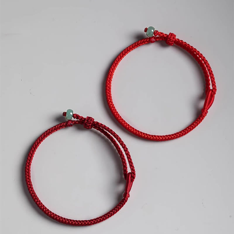 KarmaRipple's Red String Jade Connection Bracelet p3