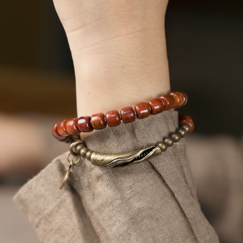 KarmaRipple's Yak Bone Bronze Double Wrap Balance Bracelet p11