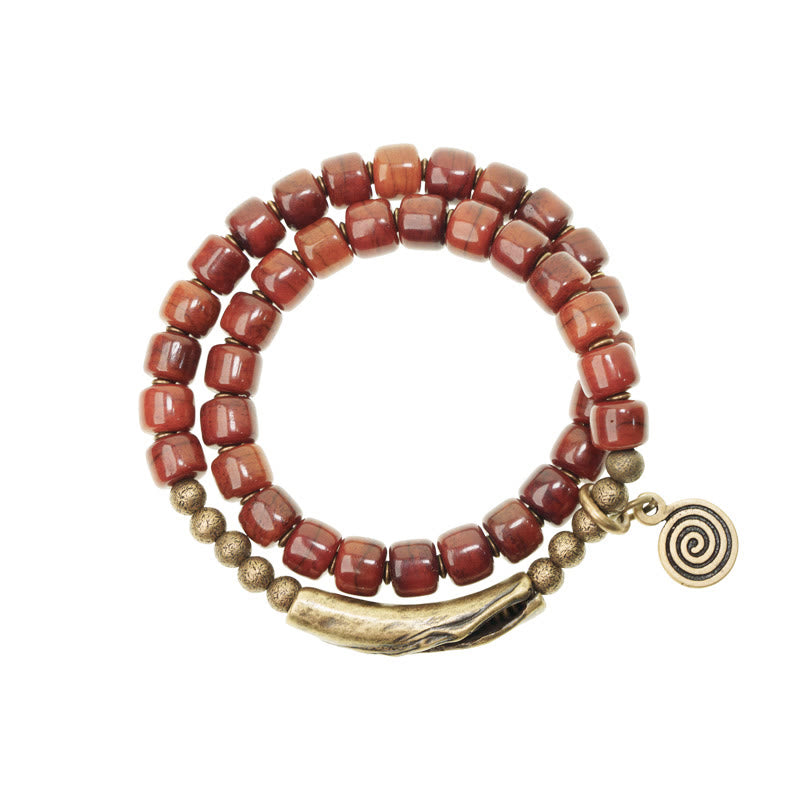 KarmaRipple's Yak Bone Bronze Double Wrap Balance Bracelet p12