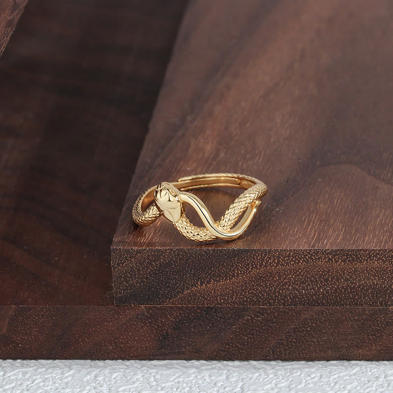 KarmaRipple's 925 Sterling Silver Year Of The Snake Calm Ring p2