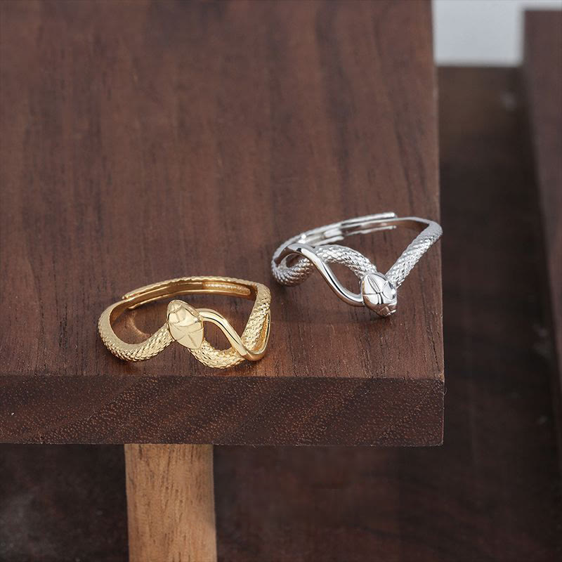 KarmaRipple's 925 Sterling Silver Year Of The Snake Calm Ring p6