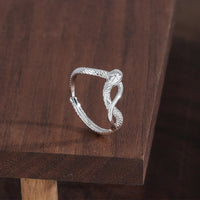 KarmaRipple's 925 Sterling Silver Year Of The Snake Calm Ring