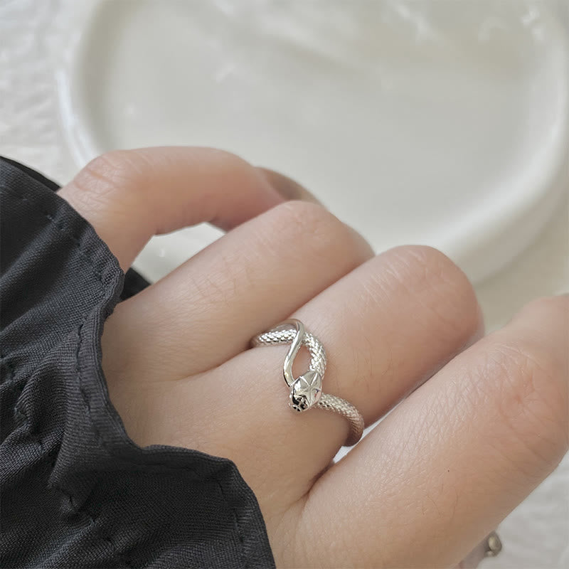 KarmaRipple's 925 Sterling Silver Year Of The Snake Calm Ring p3