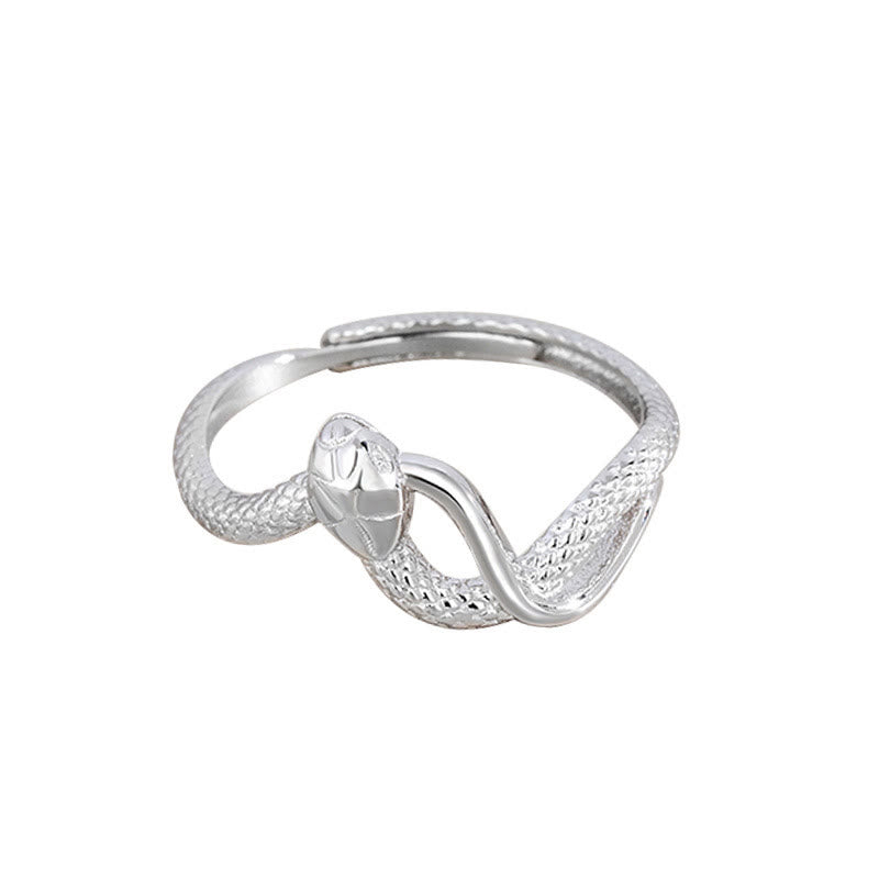 KarmaRipple's 925 Sterling Silver Year Of The Snake Calm Ring p5