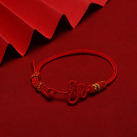 KarmaRipple's Red String Snake Weave Year Of The Snake Protection Woven Bracelet