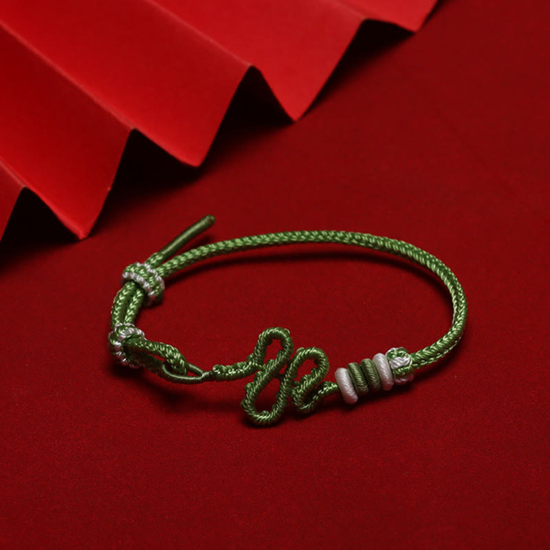 KarmaRipple's Red String Snake Weave Year Of The Snake Protection Woven Bracelet p2