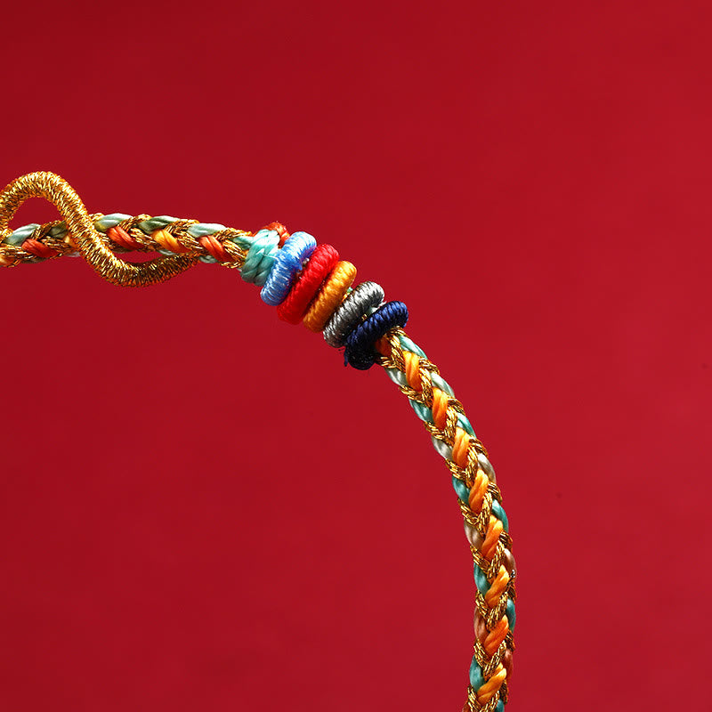 KarmaRipple's Yellow String Year Of The Snake Protection Woven Bracelet p4