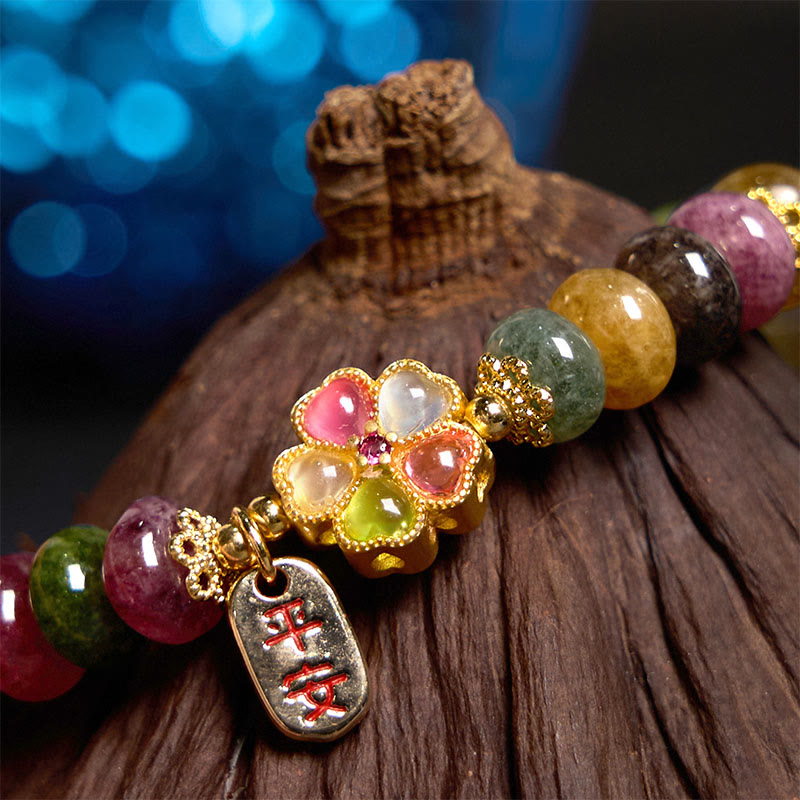 KarmaRipple's Tourmaline Jade Safe And Well Love Bracelet p2