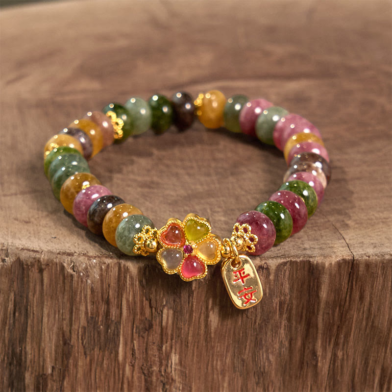 KarmaRipple's Tourmaline Jade Safe And Well Love Bracelet p1