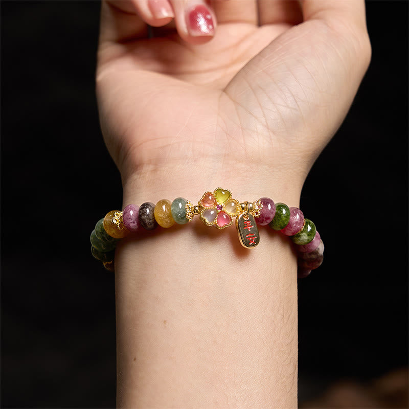 KarmaRipple's Tourmaline Jade Safe And Well Love Bracelet p4