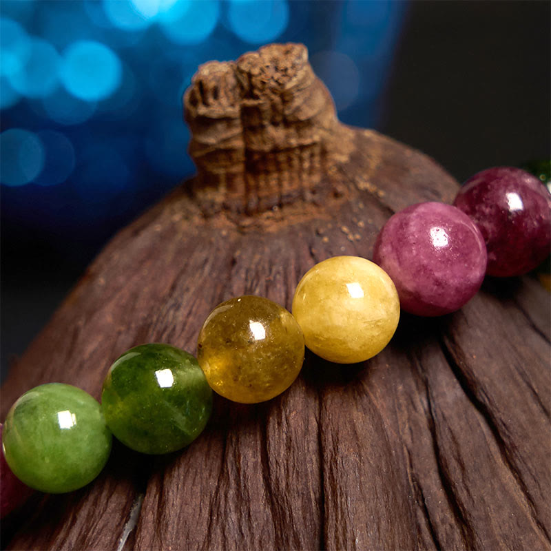 KarmaRipple's Tourmaline Wisdom Flower Bracelet p2