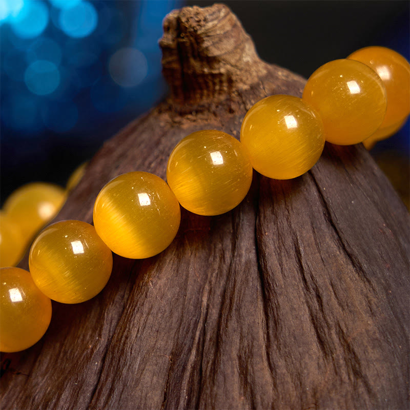KarmaRipple's Cat's Eye Chrysoberyl Flower Love Bracelet p22
