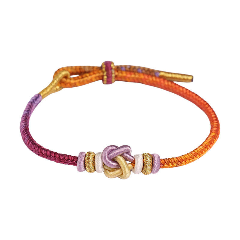 KarmaRipple's Colorful String Heart Weave Protection Woven Bracelet p9