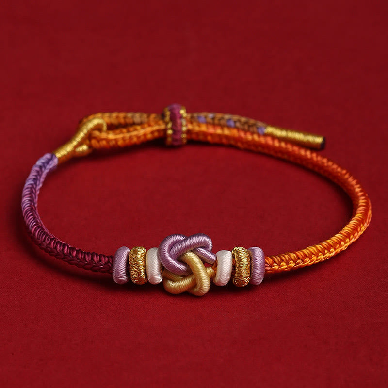 KarmaRipple's Colorful String Heart Weave Protection Woven Bracelet p4