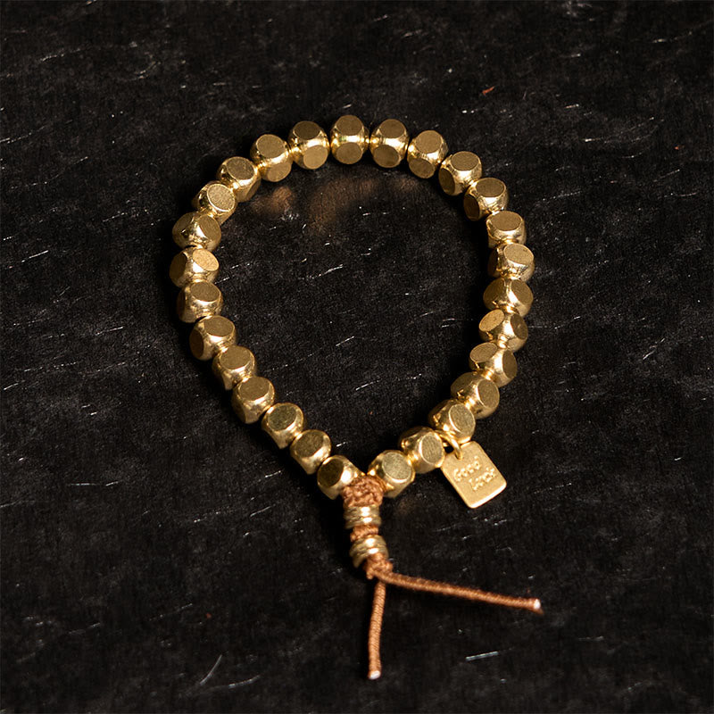 KarmaRipple's Bronze String Good Fortune Self Care Bracelet p2