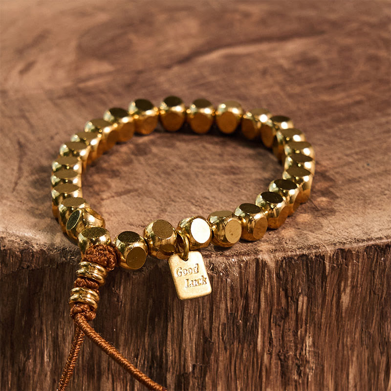 KarmaRipple's Bronze String Good Fortune Self Care Bracelet p13