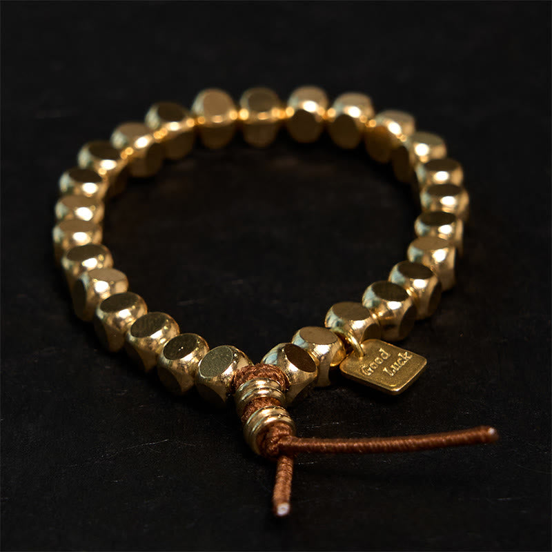 KarmaRipple's Bronze String Good Fortune Self Care Bracelet p16