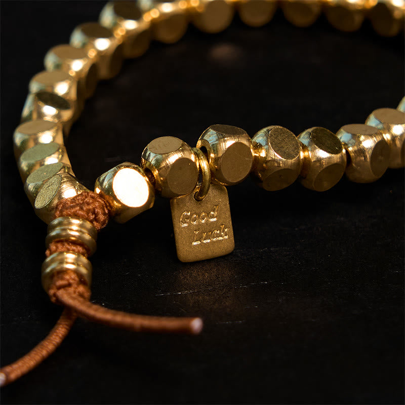 KarmaRipple's Bronze String Good Fortune Self Care Bracelet p3