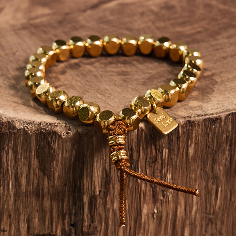 KarmaRipple's Bronze String Good Fortune Self Care Bracelet p12