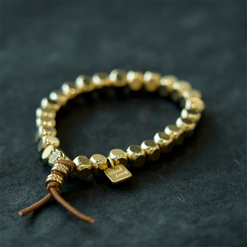 KarmaRipple's Bronze String Good Fortune Self Care Bracelet p11