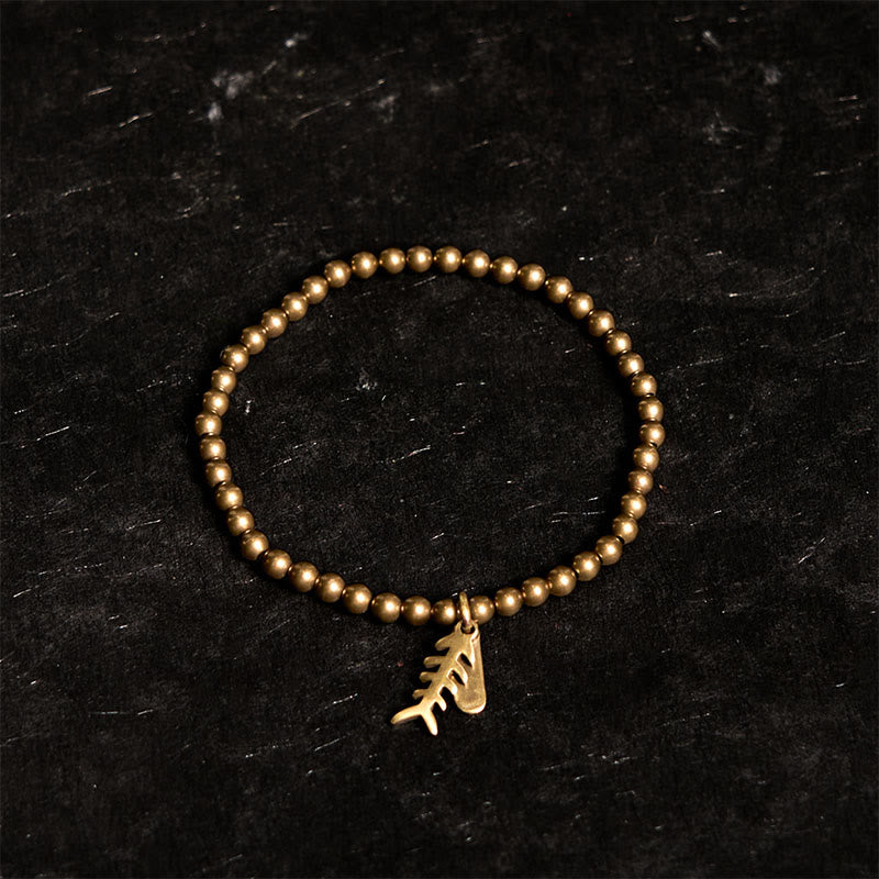 KarmaRipple's Bronze Fish Bone Balancing Bracelet p2