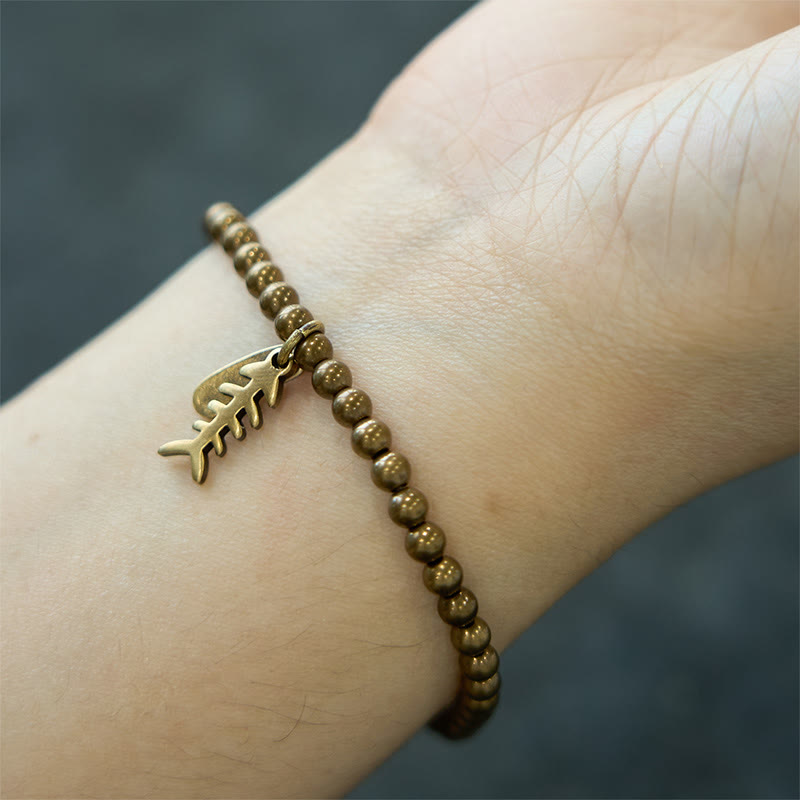 KarmaRipple's Bronze Fish Bone Balancing Bracelet p8