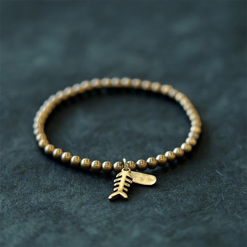 KarmaRipple's Bronze Fish Bone Balancing Bracelet p9