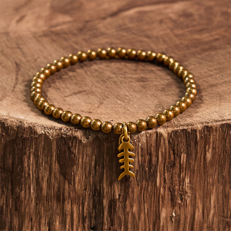 KarmaRipple's Bronze Fish Bone Balancing Bracelet p10