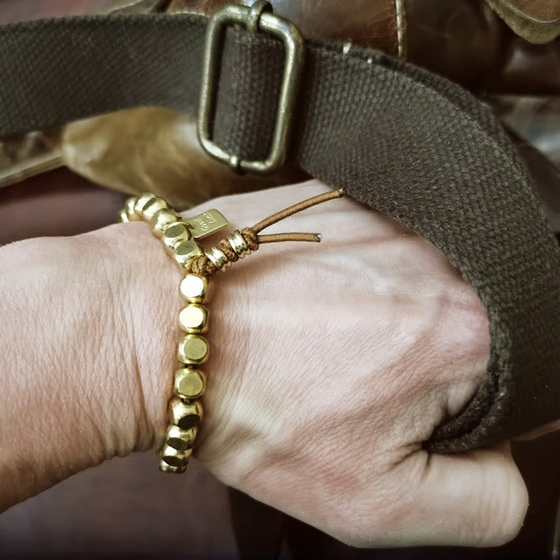 KarmaRipple's Bronze String Good Fortune Self Care Bracelet p10
