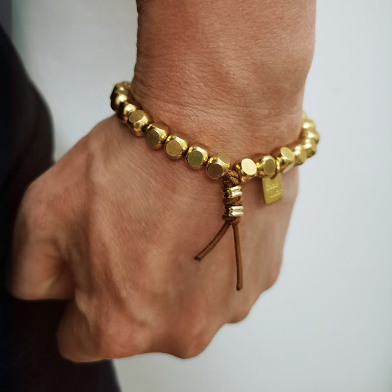 KarmaRipple's Bronze String Good Fortune Self Care Bracelet p4